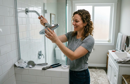 Replace Shower Head Plumber
